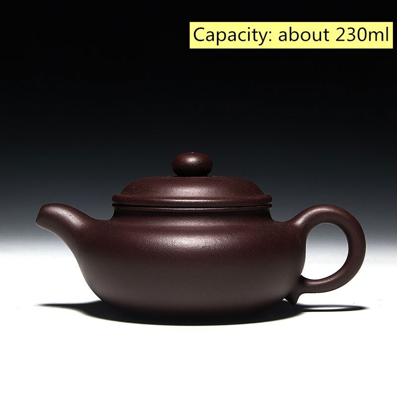 Retro tea set purple clay xi shi teapot Teaware decoration pot Authentic full handmade Chinese yixing purple sand teapot: I