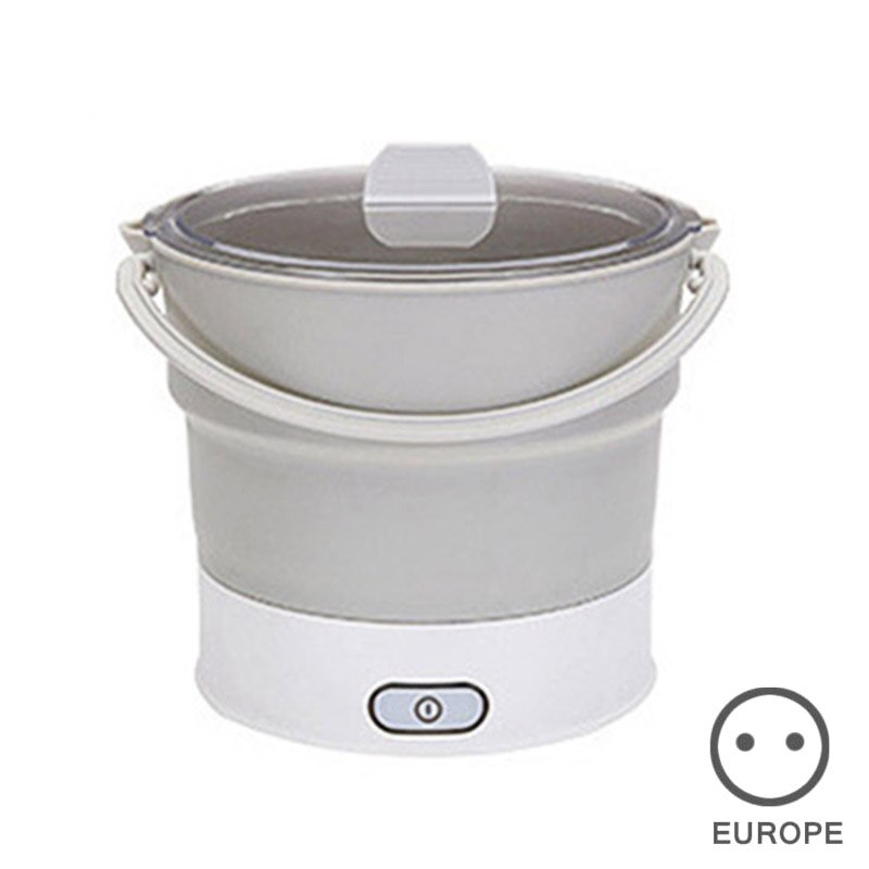 Elkedel 0.8l foldbar el-gryde silikone multifunktion gryde rejse hotel kontor familie tb