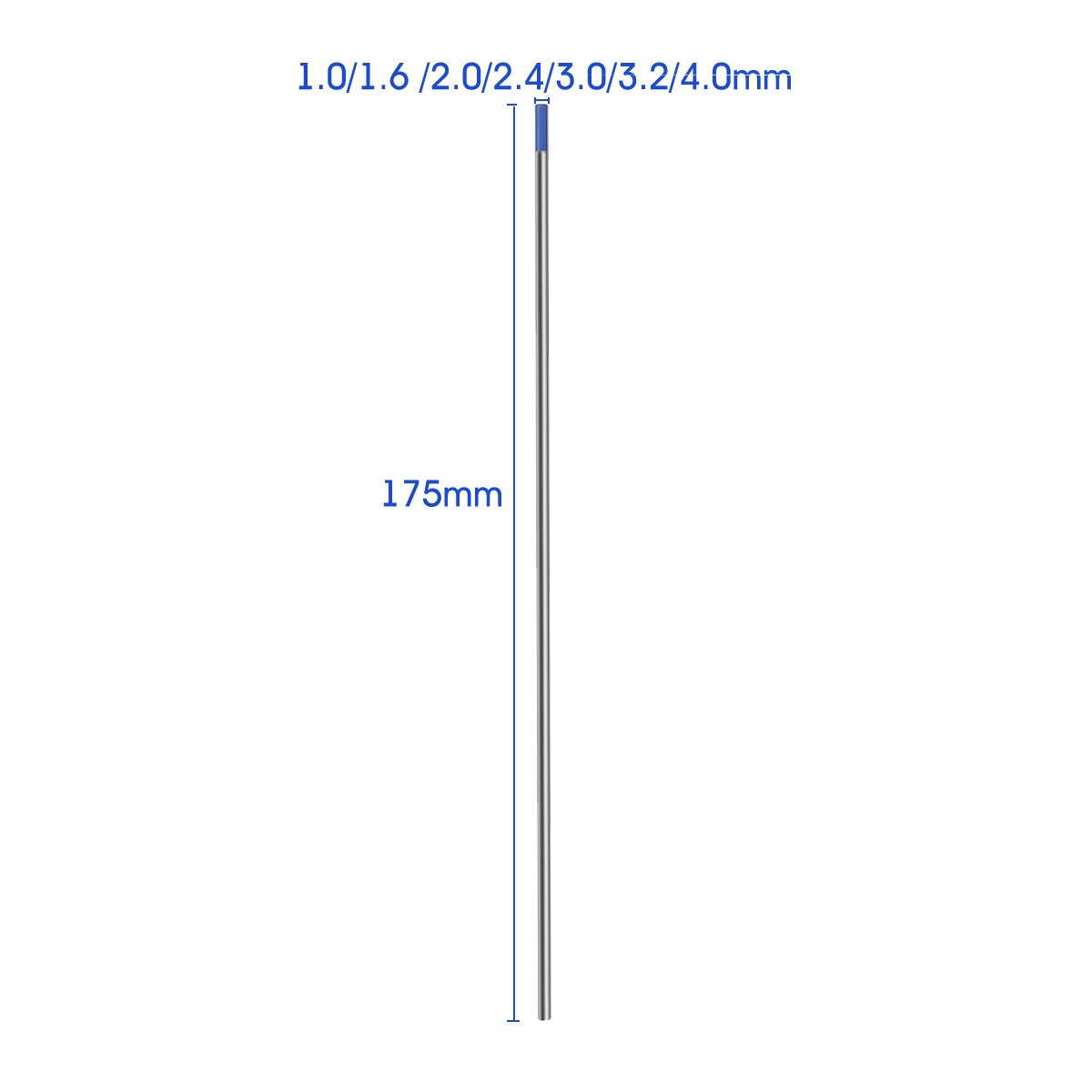 10pcs TIG Welding Tungsten Electrodes Welding Electrodes 1.0 1.6 2.0 2.4 3.0 3.2 4.0mm Tig Rods