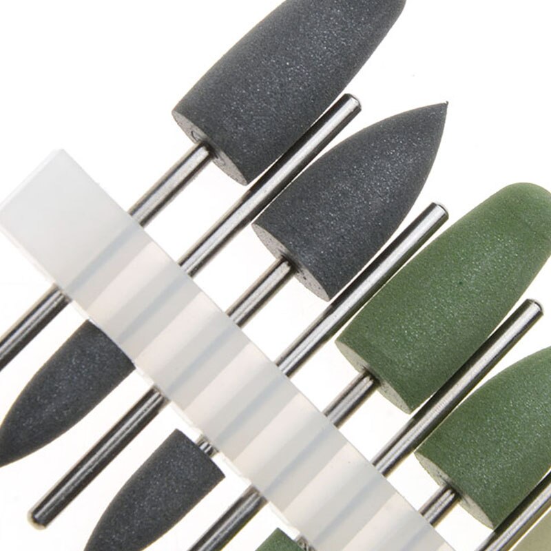 12pcs Dental SILICONE Polishers Resin Base Acrylic Polishing Burs 2.35mm