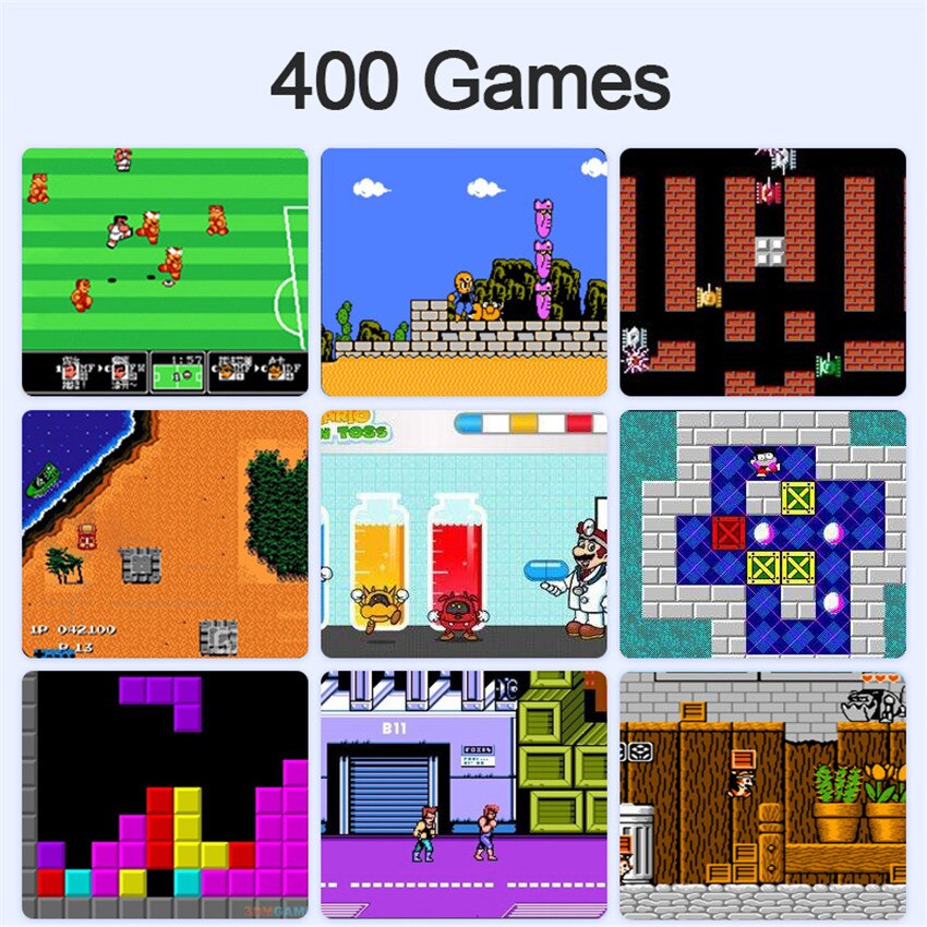 3.0 Inch Screen Portable Gaming Player Machine 2 Players Gamepad 400 Games in 1console Video Handheld Player for kid