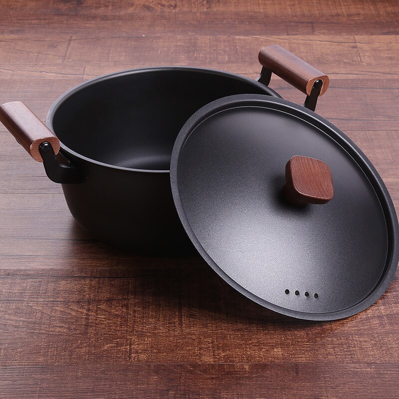 24cm ancien fer Wok soupe Pot maison ragoût Pot ragoût non enduit antiadhésif ustensiles de cuisine Pot
