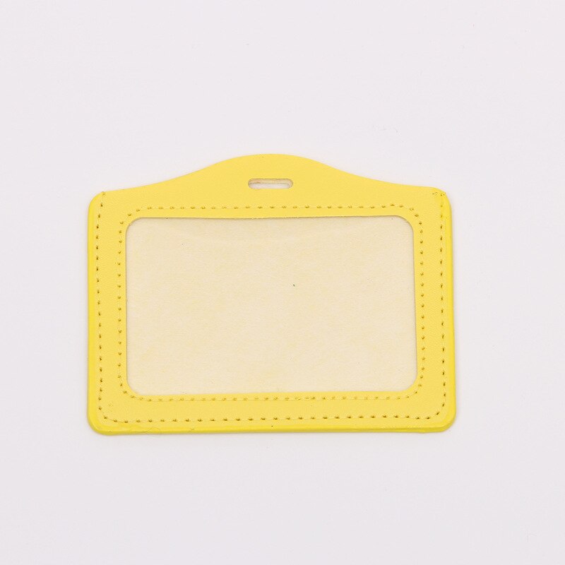 ID Badge Holder Leather Bus Pass Case Cover Men Women's Bank Credit Card Holder: NO.7