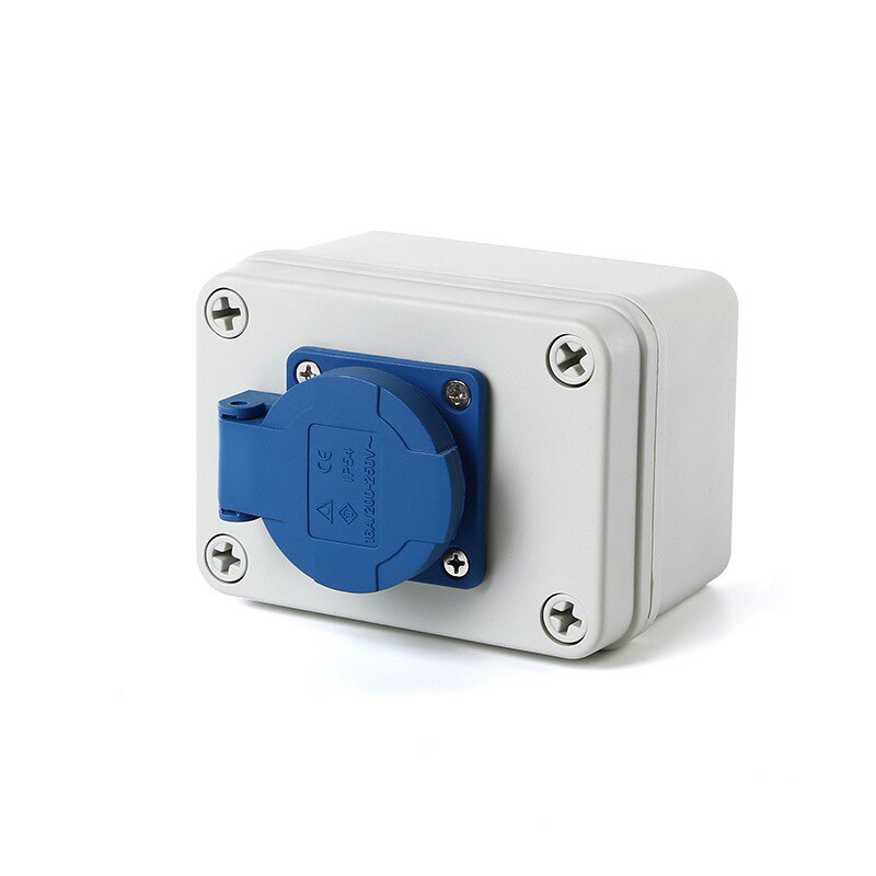 Outdoor waterproof portable switch with socket box 3 hole 16A multifunctional outdoor socket box electric car charging