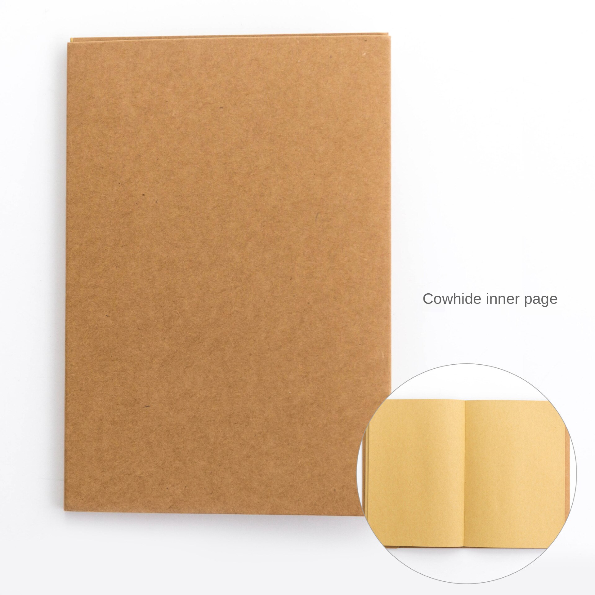 A5 Vintage Kraft Paper Blank Sketchbook Drawing Graffiti Sketchpad Writing Pads Notebook Student Stationery School Supplies: a5 kraft inner page