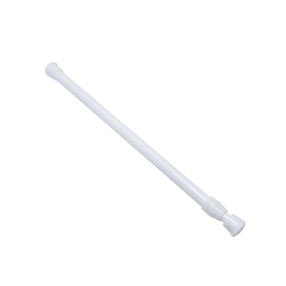 Barra de cortina de ducha redonda de , poste telescópico de tensión extensible de gasa ajustable, 55-90cm: B