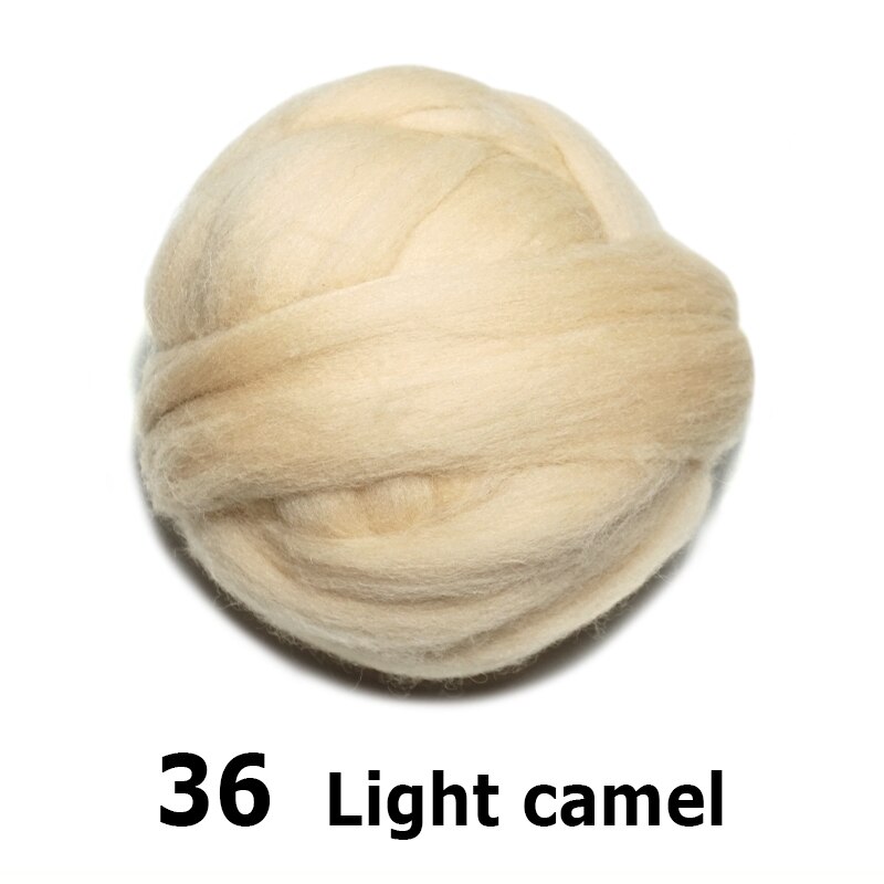 handgemaakte Wolvilt voor vilten 50g Licht camel Perfect in Naald Vilt 36 #