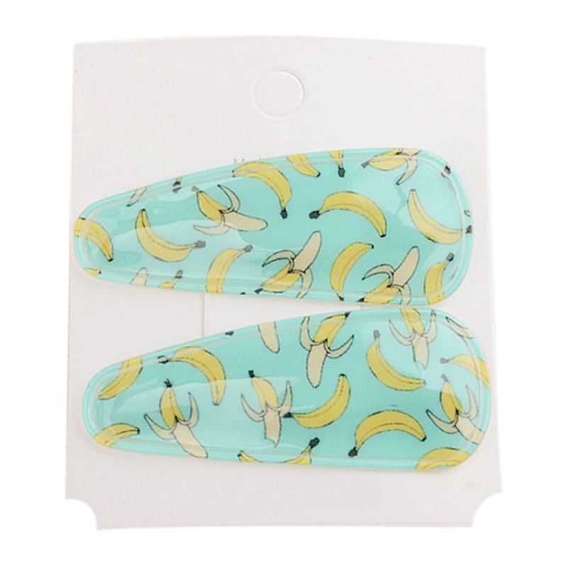 Pinza de pelo para niñas concisa Casual todo-fósforo patrón de fruta Linda dulce chica decoración del pelo