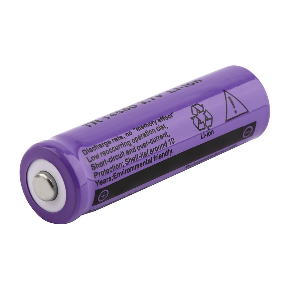 1/2/4/6/8pcs High Capacity 14500 Li-ion Battery 3.7V GIF 14500 2300mAh Rechargeable Batteries Cells 14500 Lithium Bateries