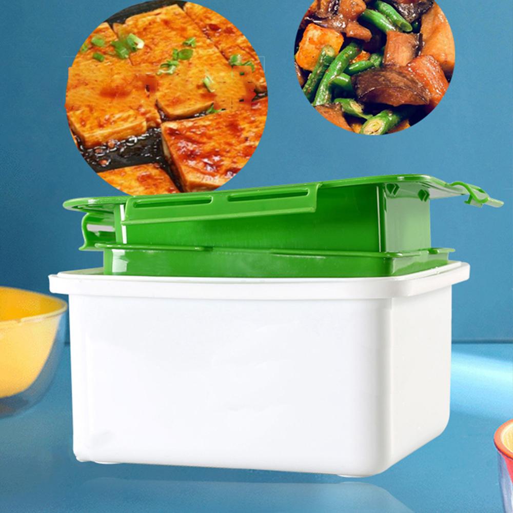 Tofu Pers Tofu Afdruiprek 3-Layer Tofu Pers Ingebouwde Drainage Water Verwijderen Tool Vaatwasmachinebestendig Keuken Koken tool Set