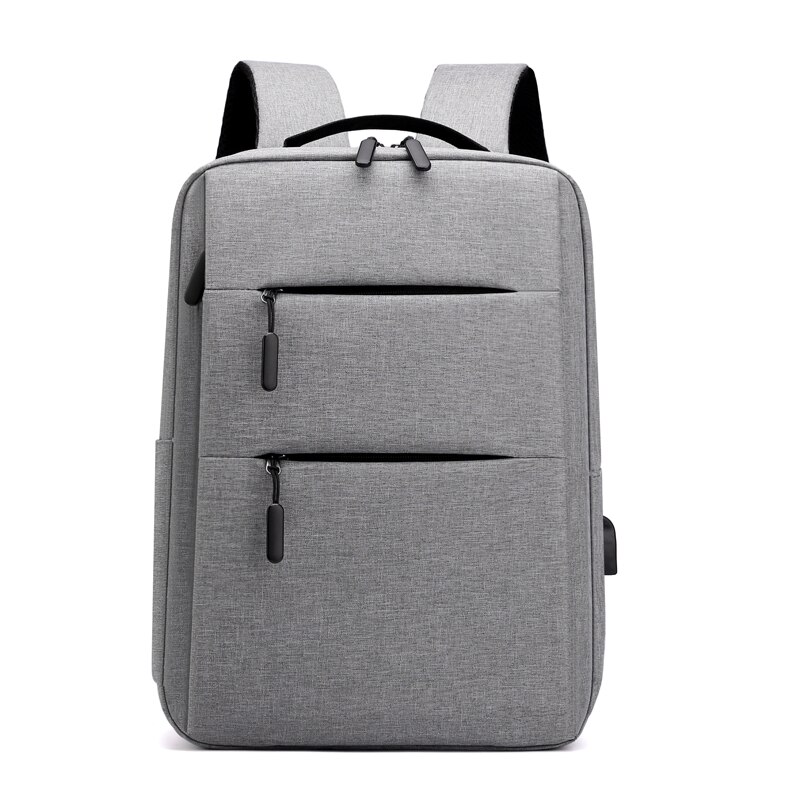 Laptop Bag Backpack Inch with USB Charging Port Backbag Travel Daypacks Male Backpack Business Back Pack Women Men: Gray