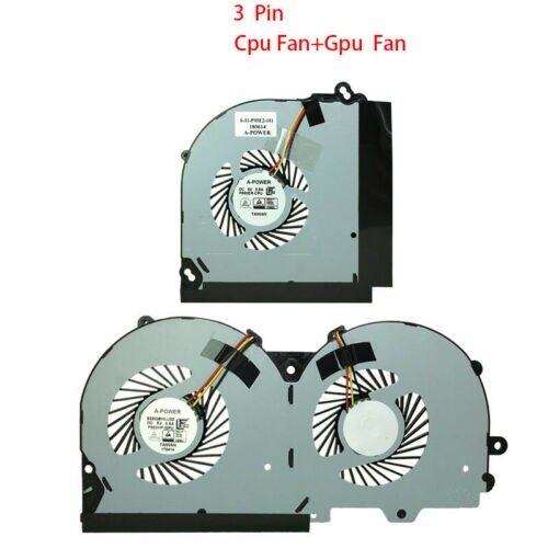 CPU COOLING Fan &amp; GPU fan for Clevo P950 P950HR P950ER T97 T96E T800 4 wire &amp; 3 wire radiator fan
