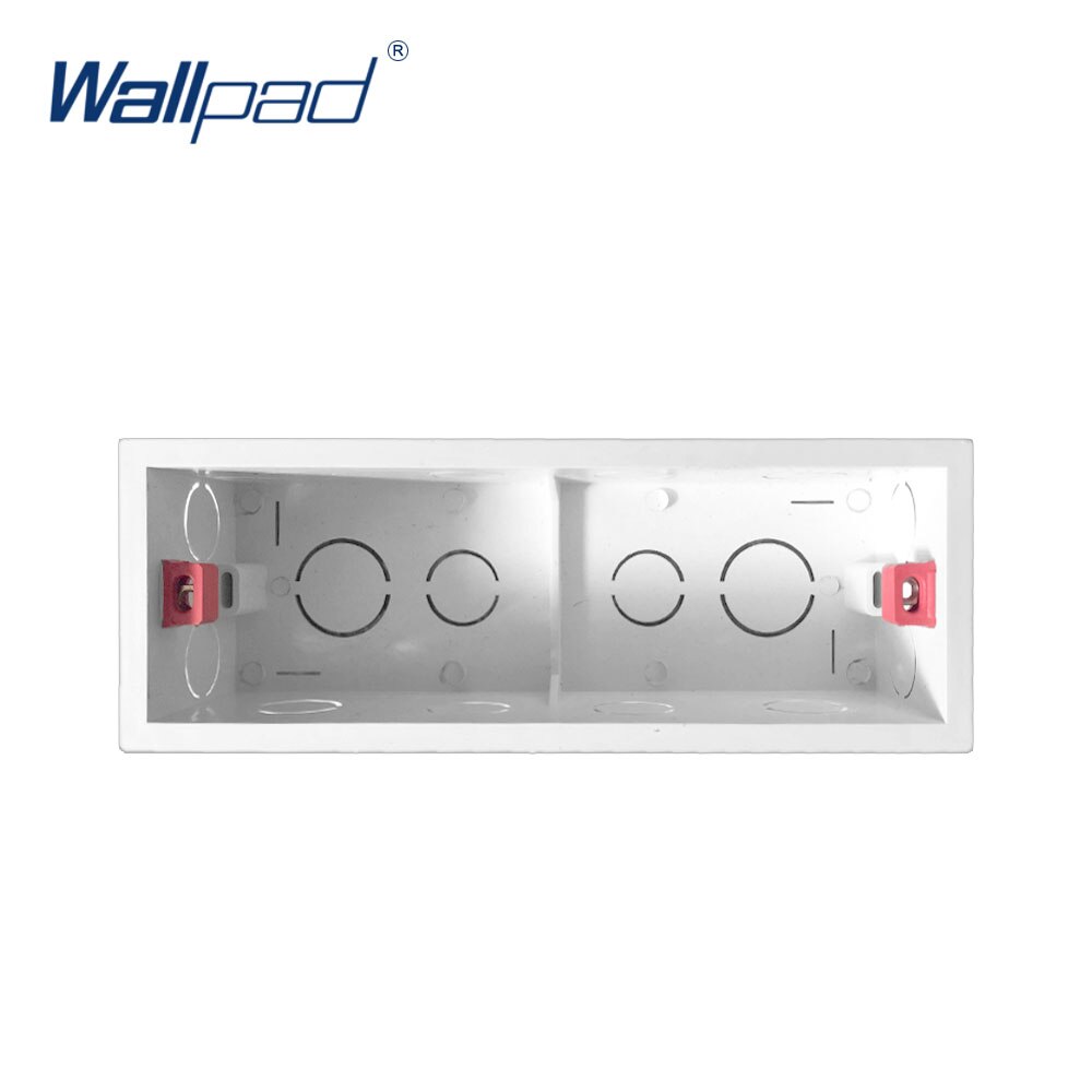 Mounting Lining Box for 197*72mm Wall Switch and Socket Wallpad Cassette Universal White Wall Back Junction Box
