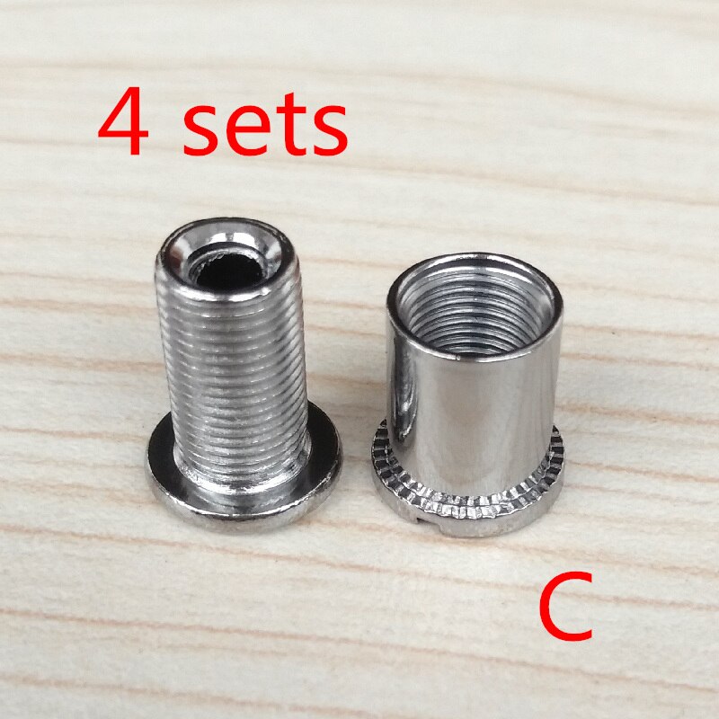 4 set  m8 skruvar i rostfritt stål 304 mutter/bultar set för cykelväxelhängare växelhängare mech dropouts: Lscp 4