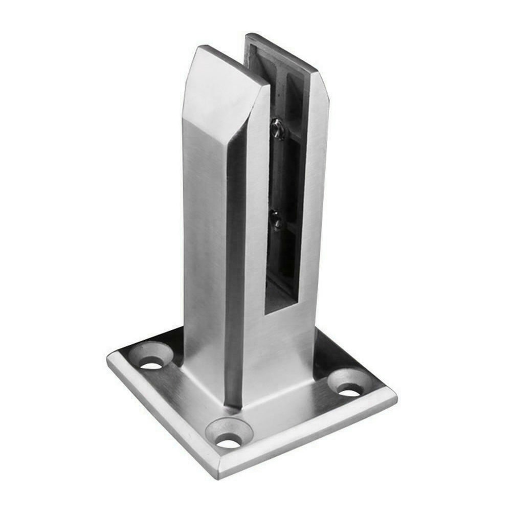 Heavy duty rustfrit stål glas pool hegn klip gulv glas stativ faste beslag klemme bjstore