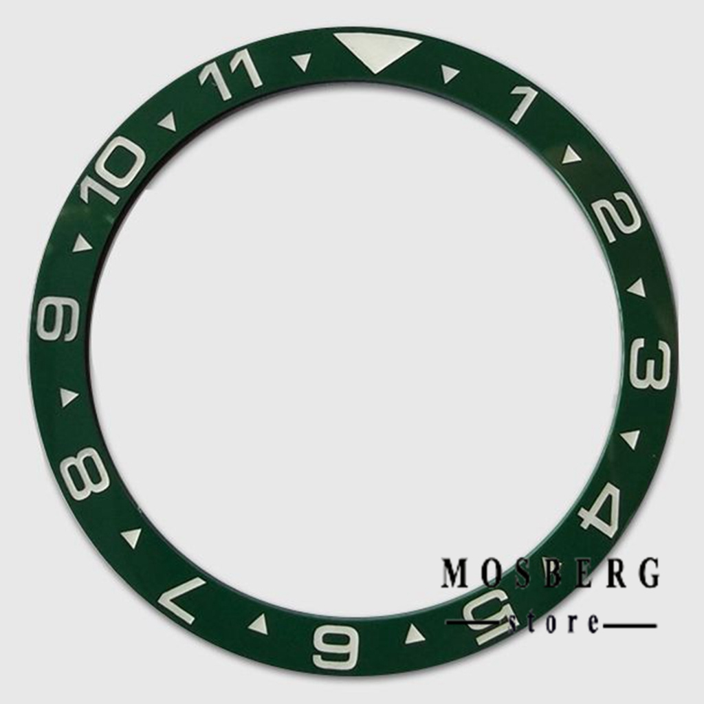 Zwart Horloge Bezel Groene Lichtgevende Diameter 38Mm * 31.5Mm Platte Keramische Ring Insert Fit Horloges Case Vervangen Accessoires onderdelen: GOLD
