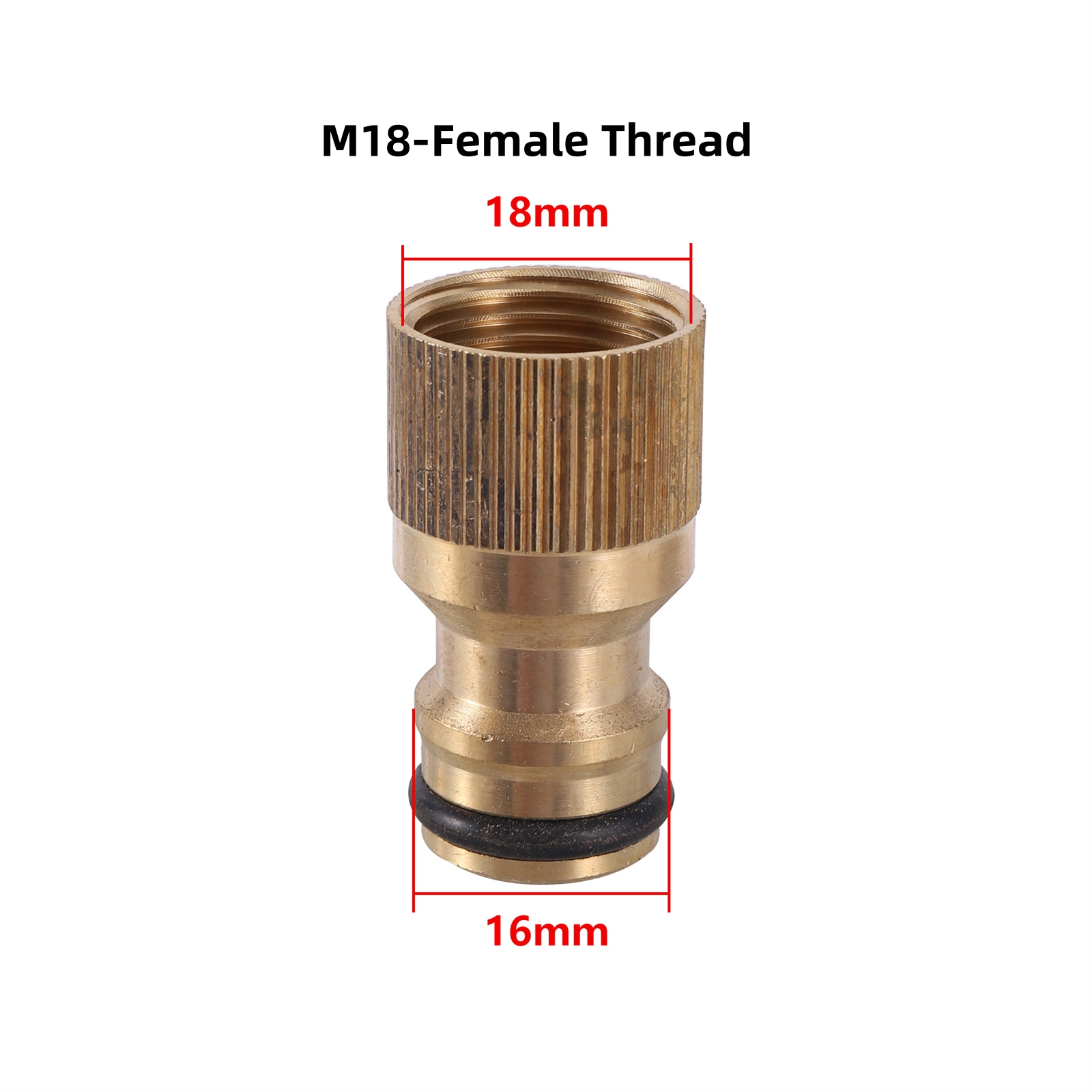 Wasserhahn adapter 1/2 ''3/4'' bis m18 m22 m24 Gewinde anschluss Wasserhahn kupplung Wasserhahn verbindung für Garten bewässerung: Brown