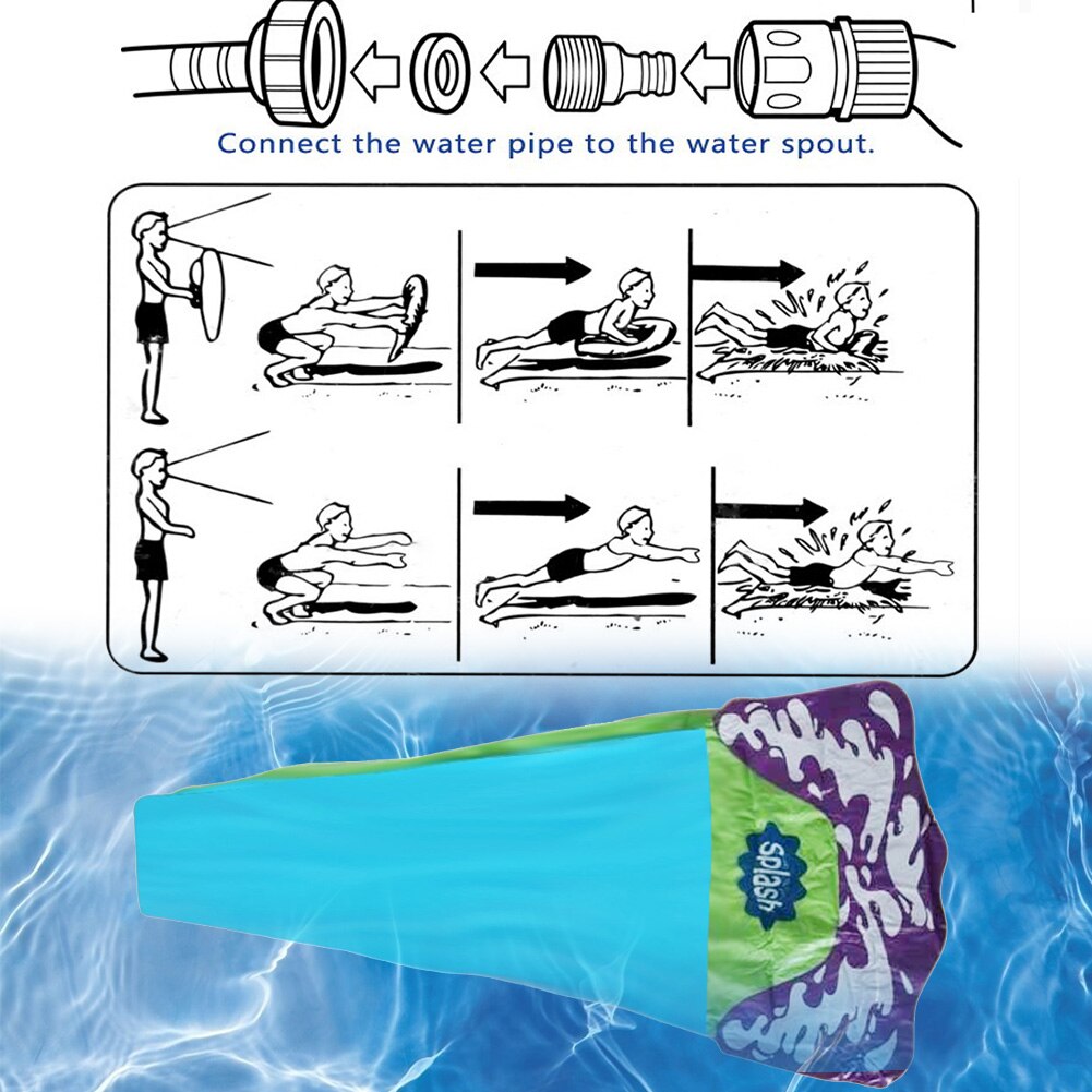 Kinderen Opblaasbare Glijbaan Zomer Gazon Zwembad Water Spelen Speelgoed Surfplank Waternevel Speelgoed Outdoor Glijbaan Speelgoed