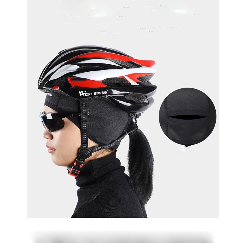 Fietsmuts heren dames fleece herfst winter ruitermuts winddicht warme hoofddeksel outdoor sportuitrusting