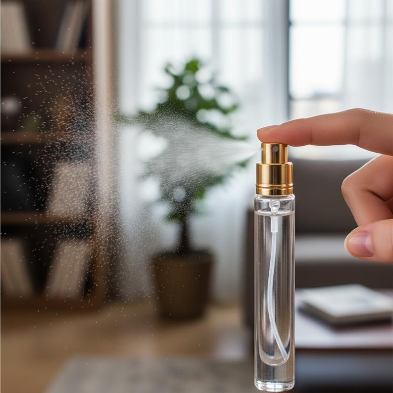 10ML heldere ronde dikke glazen parfumflesjes, lege glazen flesjes, herbruikbare doseerflesjes