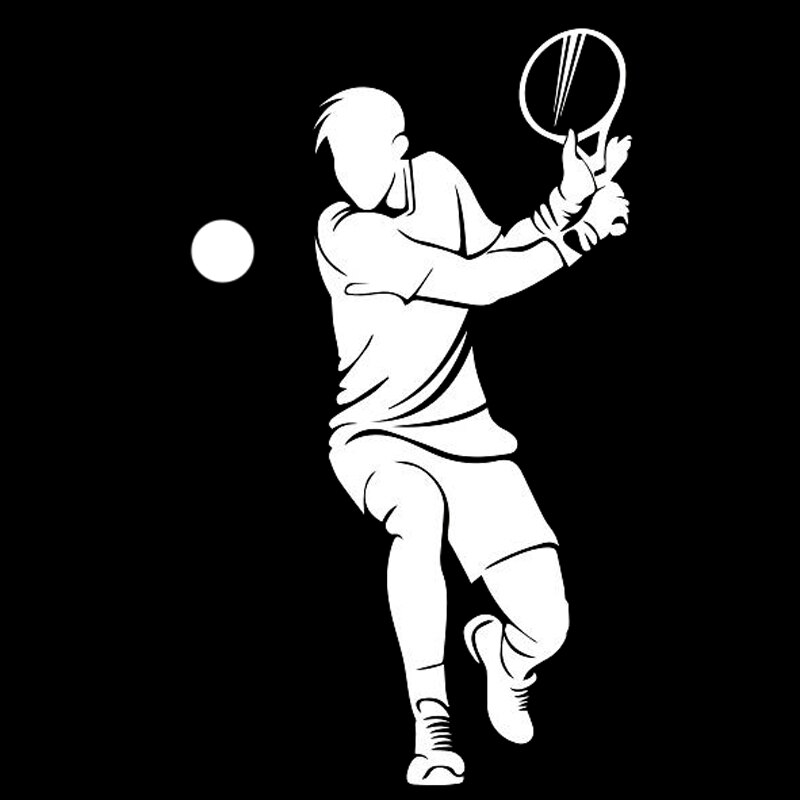 10CM*17.1CM Sport Tennis Player Decor Car Sticker Vinyl Decals S9-0409