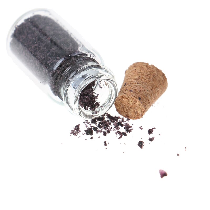 4Pcs 1:12 Miniature Display Glass Bottles Jars with Cork for Food Storage Dollhouse Kitchen Accessories