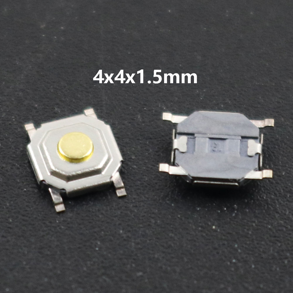 10Pcs/Lot Micro Tactile Push Button Touch Tact Waterproof Switch Kit 4x4/5x5/4.5x4.5 SMT Touch Switch 4 Pin LCD Monitor Repair: army green