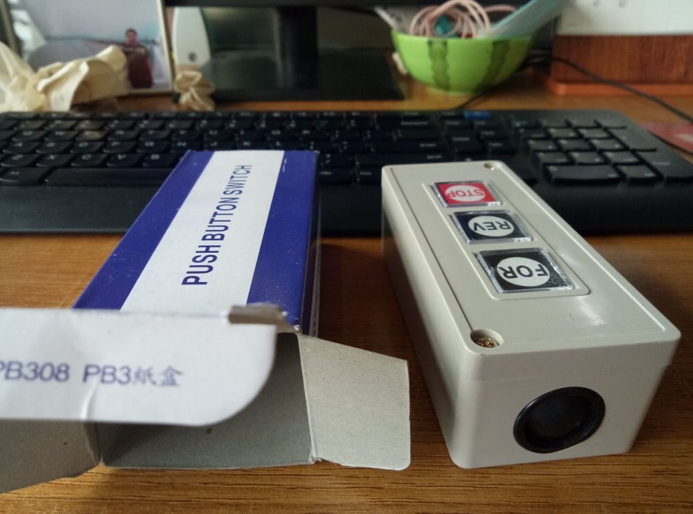 3 Push button switch Control button electric switch three position button FOR REV STOP Sliding gate