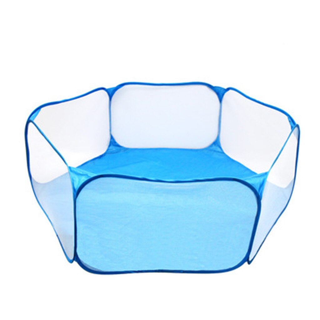 Breathable and Transparent Pet Playpen Outdoor Indoor Exercise Portable Fenc uitable Guinea Pig Hamster Chinchillas Hedgehog