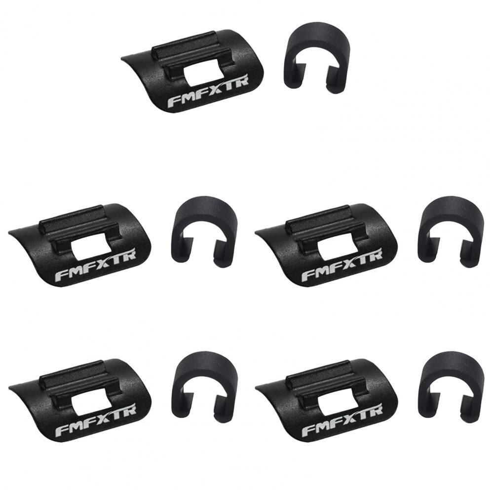5Pcs Useful Bike Cable C-Clips Convenient Flexible High Temperature Resistant Rust Resistant Cable Housing Clip:  Black