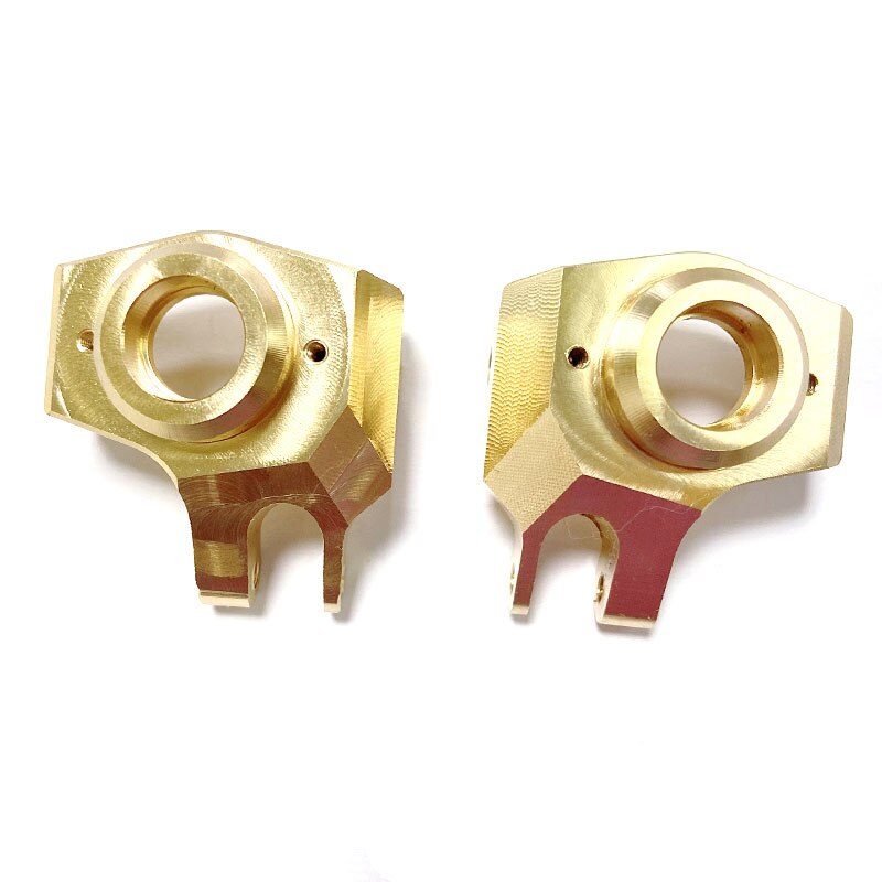 1 Pair Brass Heavy Duty Front Steering Knuckle Cup for 1/10 RC Crawler Axial SCX10 II 90046 Upgrade Parts