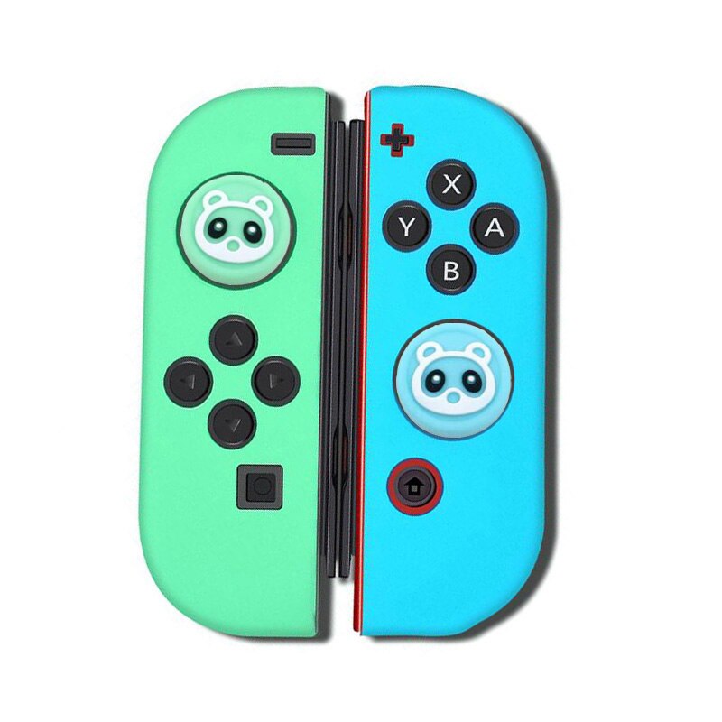 Custodia protettiva Con impugnatura a levetta custodia protettiva per Joystick custodia protettiva per Switch NS Joy-Con custodia morbida in Silicone per Controller nintendo Joycon: Set G