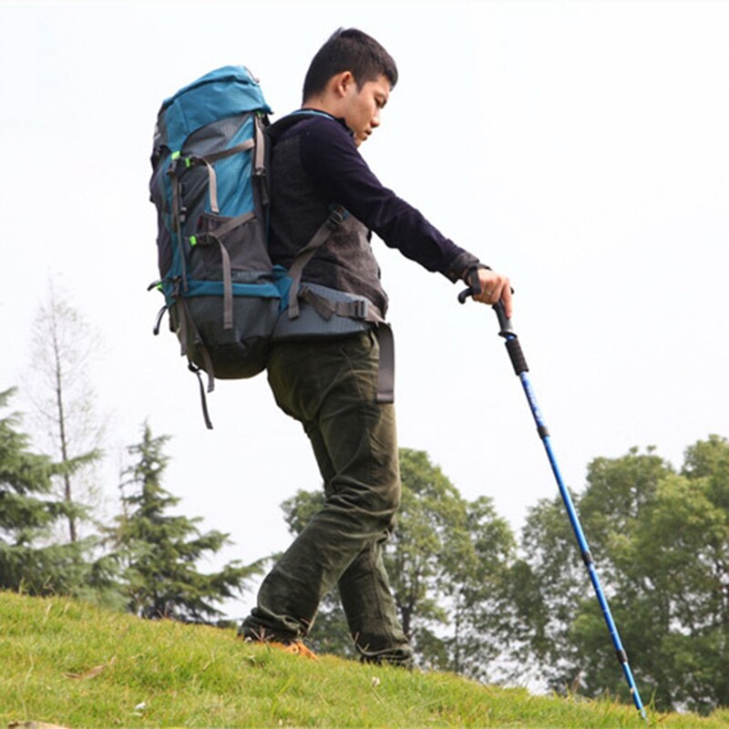 Shockproof Nordic Walking Stick Telescopic Hiking Mountaineering Hiking Pole Ultra Light Walking Stick