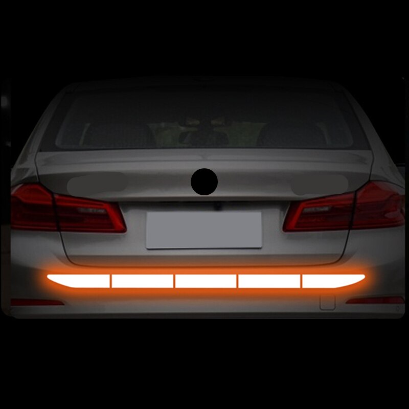 Auto Hinten Reflektor Stoßstange Aufkleber Hinten Stoßstange Aufkleber Dekorative Kratzer Licht Anti-kollision Warnung Aufkleber Zubehör