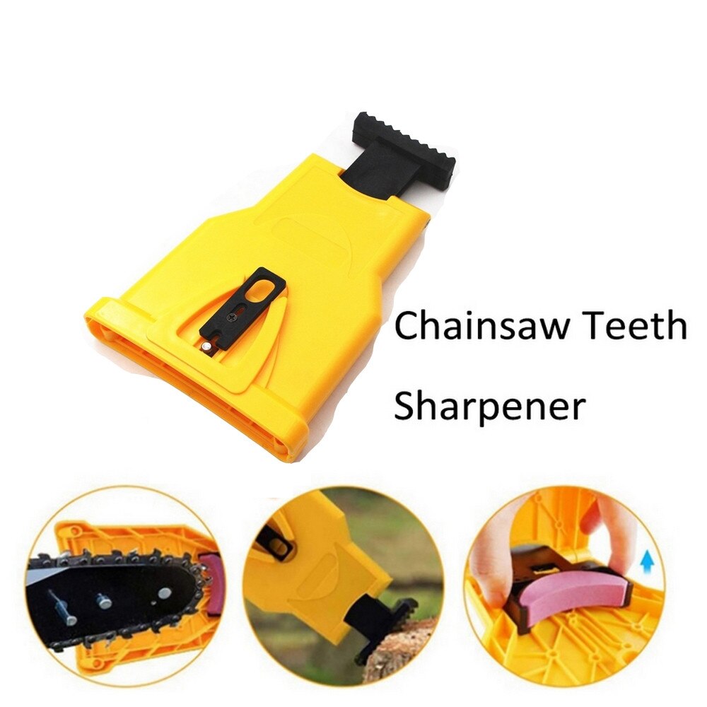 Chainsaw Teeth Sharpener chainsaw Portable Durable Easy Power Sharp Bar-Mount Fast Grinding Chainsaw Chain Sharpener Tool