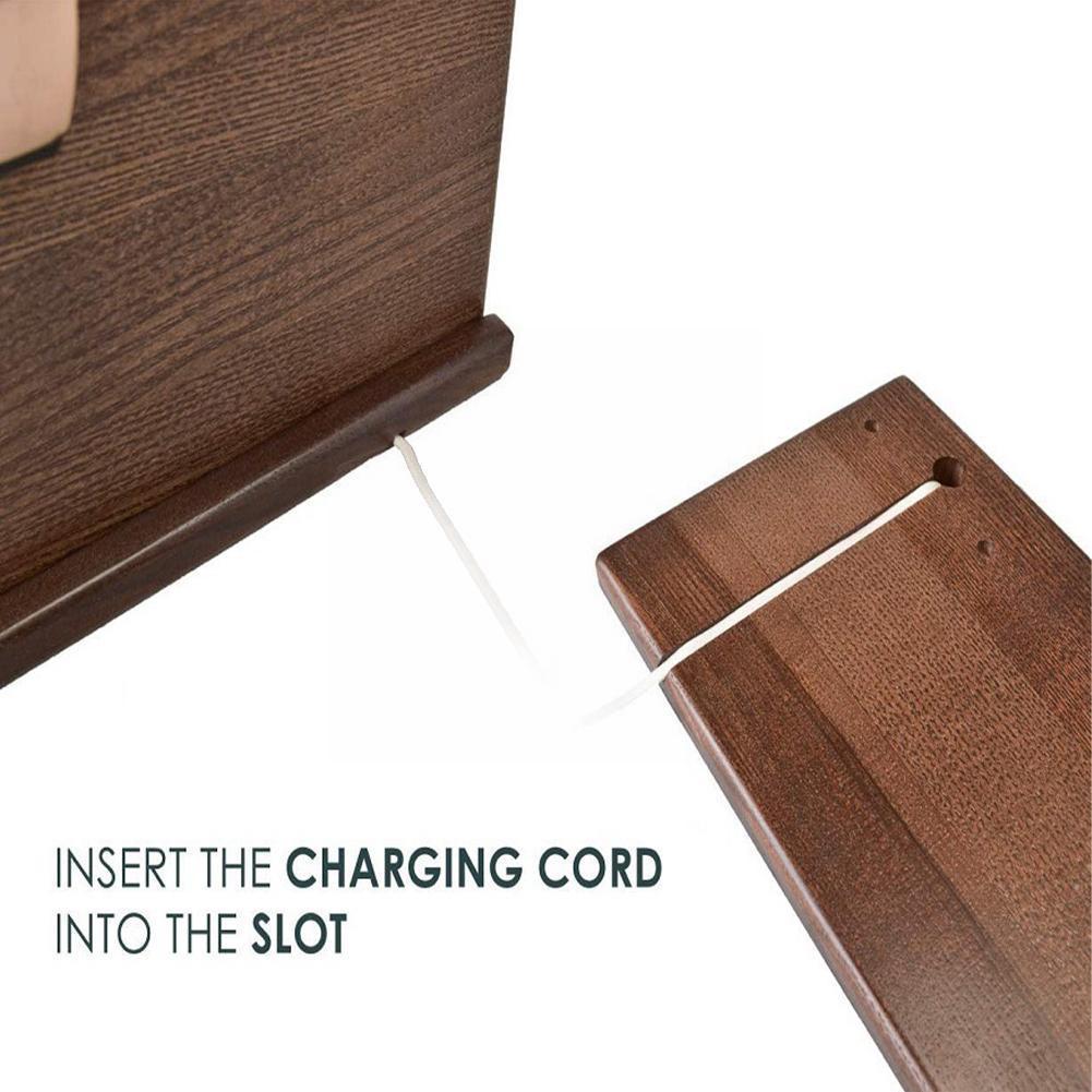 Wood Phone Stand Charging Dock Station Mobile Phone Desk Holder Wooden Watch Organizer Rack Gadgets for Apple watch For iph Z2I4