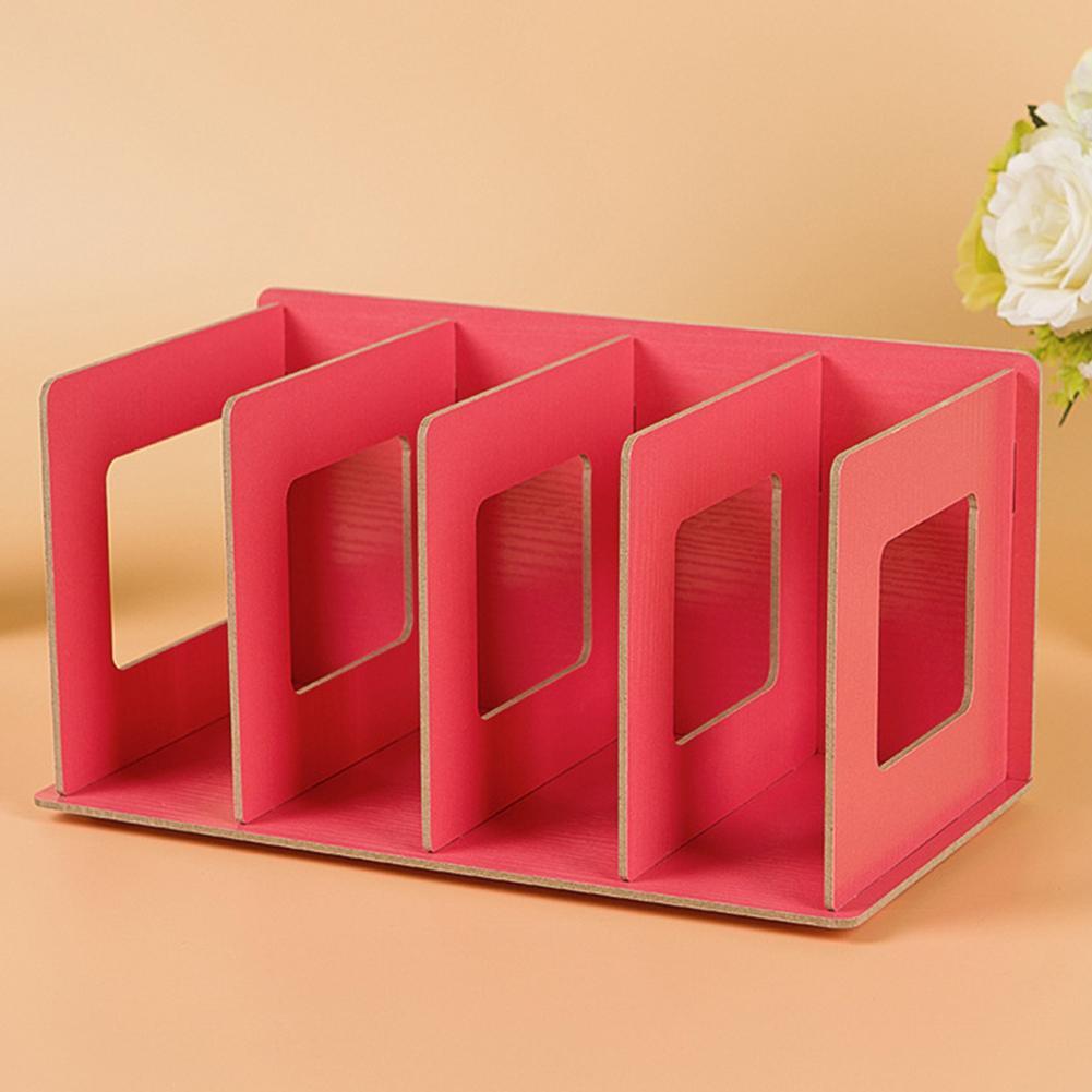 Houten kantelbare boekenkast, desktop boekenplank organizer