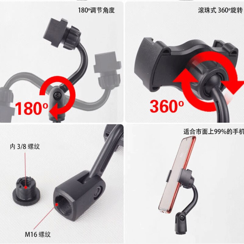 Universal Adjustable Condenser Microphone Mic Shock Mount Holder Studio Recording Bracket For Diaphram Mic Clip