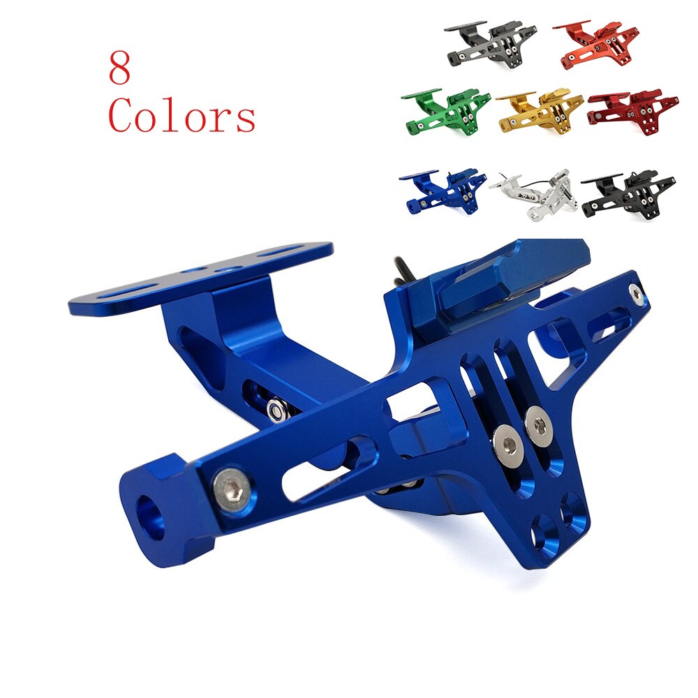 Soporte para matrícula LED de motocicleta placa de soporte de Moto marco Buell Yamaha para fz6 fz1 benelli trk 502 tnt 125 xmax 125