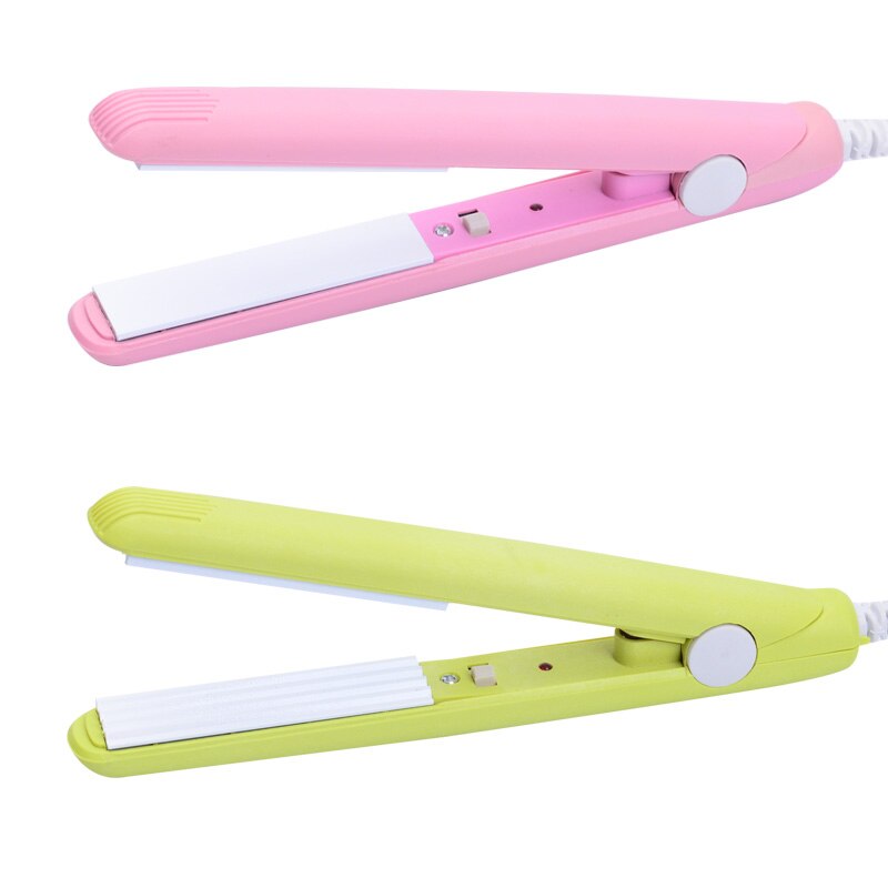 Mini plancha de pelo electrónica Multicolor plancha de cerámica plancha corrugada herramientas de peinado