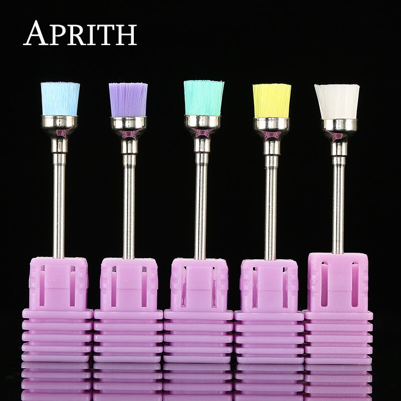 APRITH, 1 pieza, brocha para pulir uñas, torno eléctrico para manicura, accesorios, herramienta artística para uñas