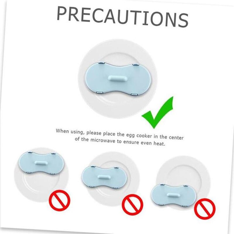 2X Cuiseur À Œufs Four À Micro-Ondes À Vapeur 1Oeufs Cuiseur À Œufs