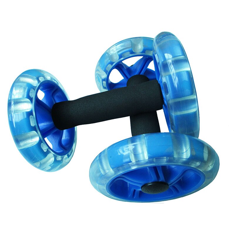 Abdominal Wheel AB Roller No Noise Trainer Training Muscle Exercise Fitness Equipment Home Double Wheel Abdominal Power Wheel: 2 pcs blue