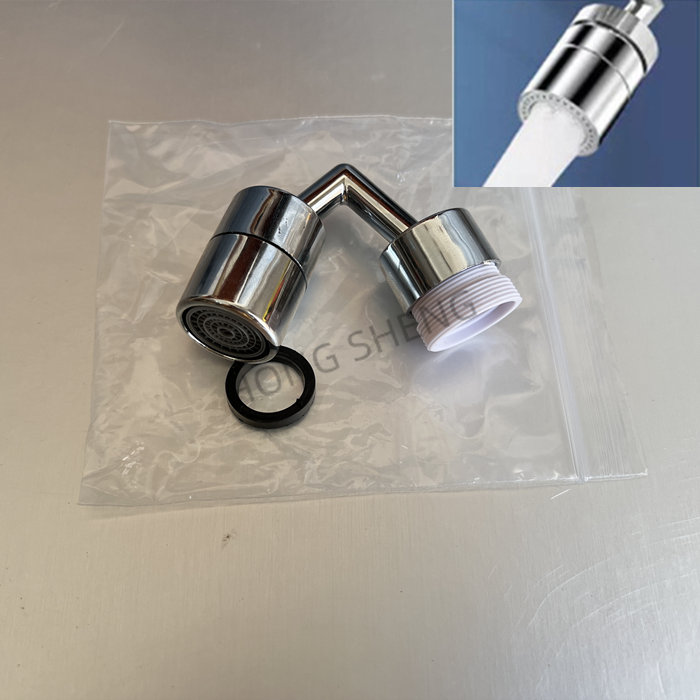 720 ° Rotation Wasserhahn Belüfter Spritzwassergeschützt Schwenk Kunststoff Küche Wasserhahn Verlängern Wasser Düse Wasserhahn 22/24mm Adapter Wasserhähne Bubbler: WHITE