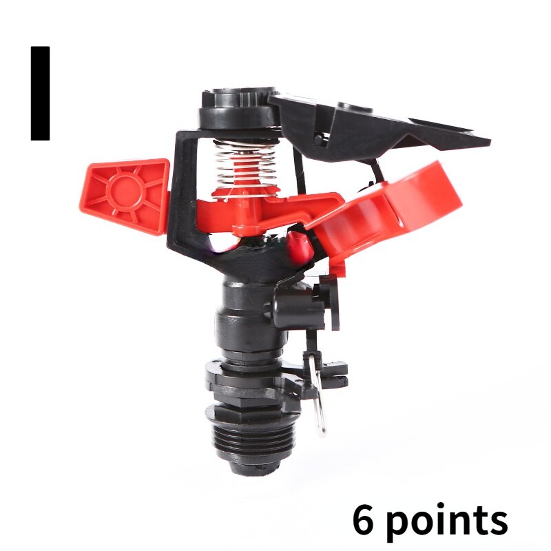 4 points 6 points plastic lawn sprinkler rocker 360-degree rotating sprinkler lawn sprinkler heads: I