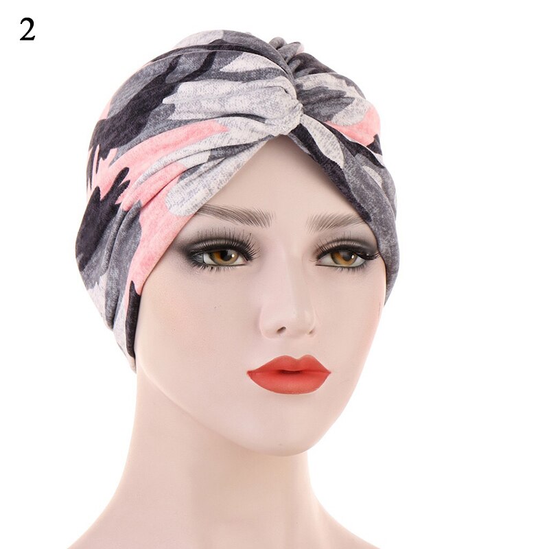 Bohe – Turban de sommeil à volants croisés pour femmes musulmanes, écharpe, bonnet, chapeau, accessoires contre la perte de cheveux: 2