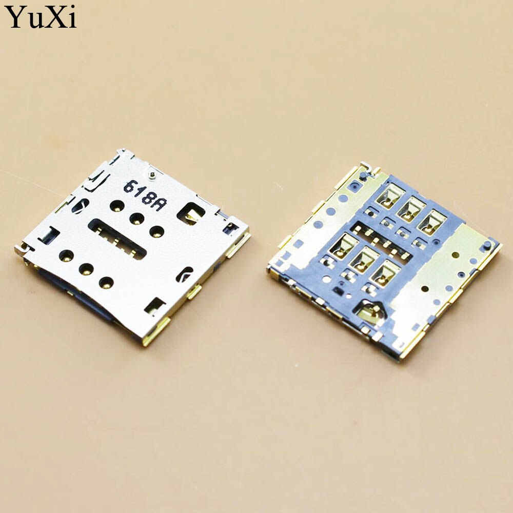 YuXi Sim carte Slot porte-plateau lecteur de prise réparation pour Huawei Honor 6 Plus 5X5 S jouer Ascend P7 P8 Max P8 Lite Mate 7 C199 G7