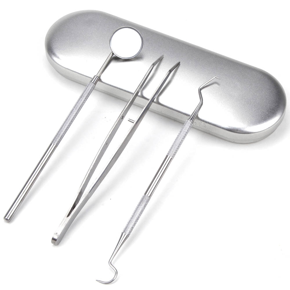 Stainless Steel Dental Tool Set Tartar Scraper Dental Mirror Dental Hygiene Kit Instrument Dental Pick Dentist Prepare Care Tool