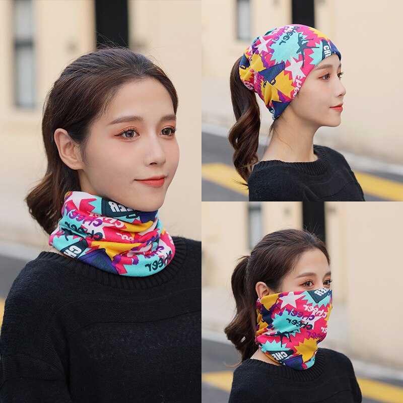 Gorro versátil para esquiar al aire libre, senderismo, pesca, otoño e invierno, bufanda de protección del cuello gruesa y cálida: G