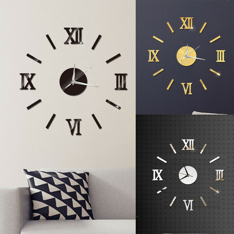 Grote Muur Horloge Vintage Plexiglas Art Wandklok Woonkamer Stilte Slaapkamer Modern Home Decor Klok